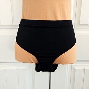 Liz Lang Maternity black bikini bottoms L nwot.